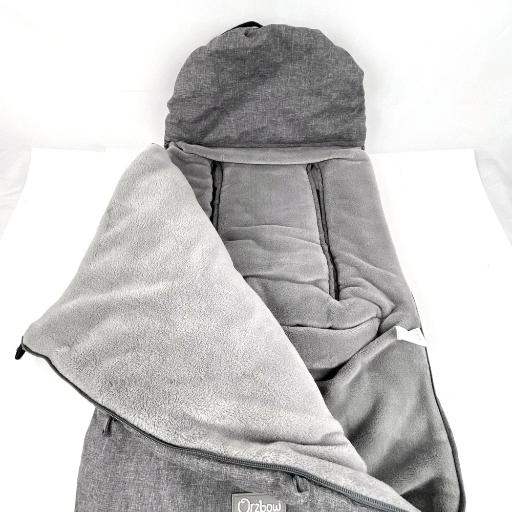 Orzbow Universal Baby Car Seat Bunting Bag Warm Fleece Sack Gray Winter Cover
